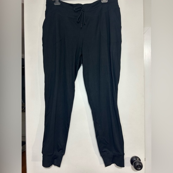 Lole Women's Half Moon Jogger Pants Drawstring Waist with Pockets Black Sz XXL - Picture 7 of 8